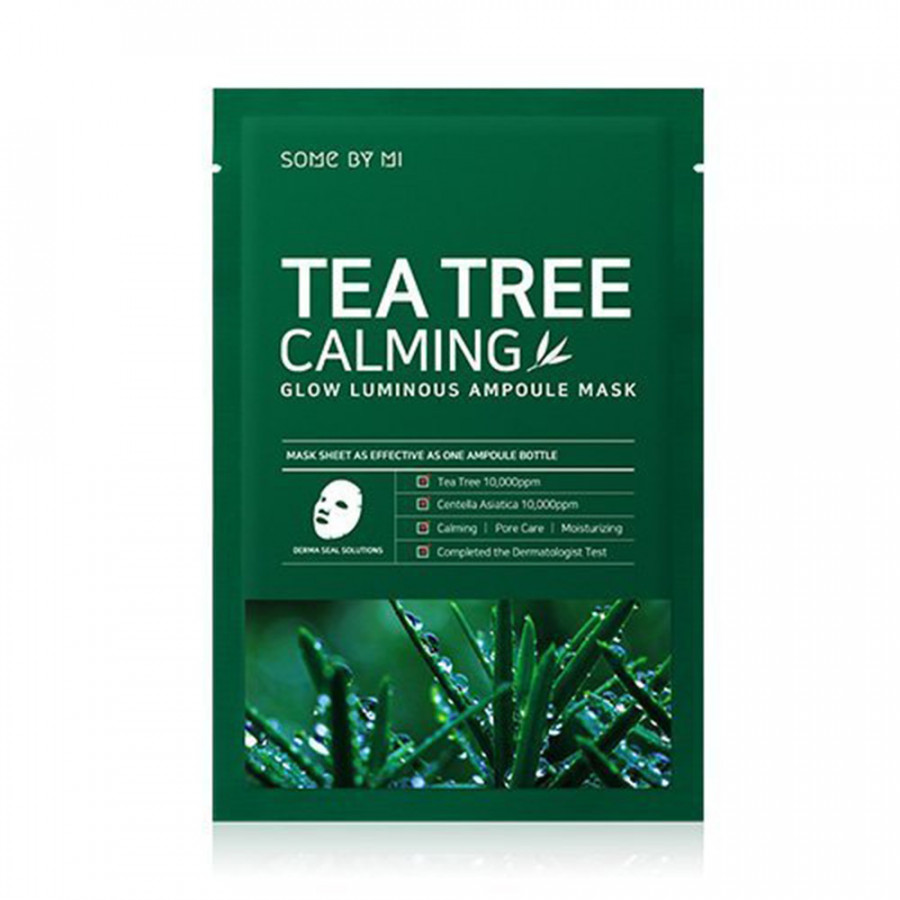 Hộp 10 miếng mặt nạ giấy chiết xuất tràm trà Some By Mi Tea Tree Calming Sheet Mask