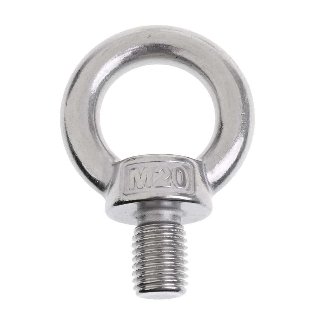 304 Stainless Steel DIN 580 Machine Shoulder Lift Eye Bolt Marine M20 x 28mm
