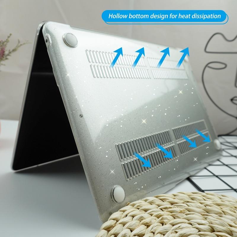 Ốp Điện Thoại Lấp Lánh Kèm Bàn Phím Cho MacBook Air 13 inch M1 2020 A2337 A2179 Pro 13 inch A2338 A2251 A2289 Touch Bar Air 13 2019 2018 A1932