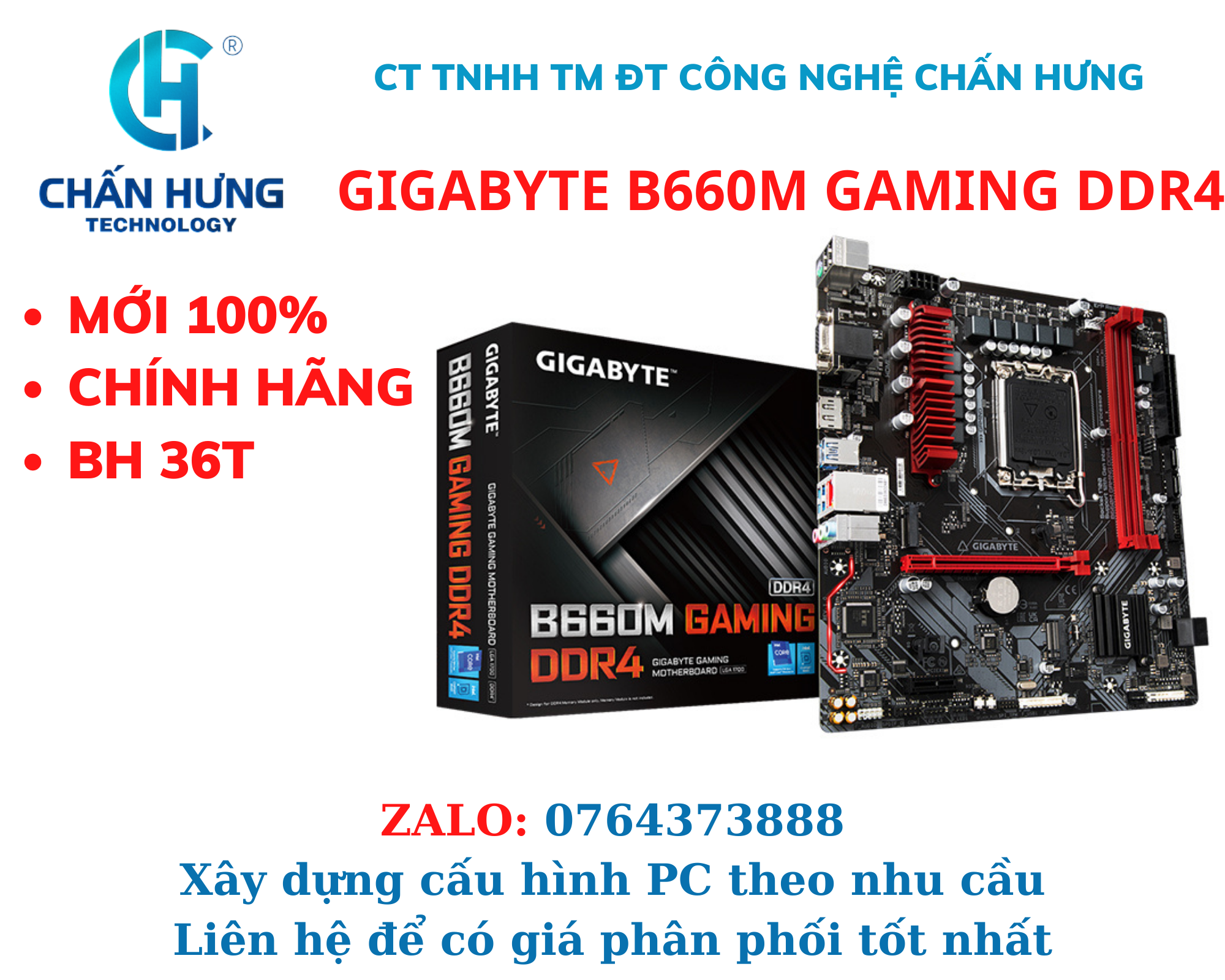 Mainboard Gigabyte B660M GAMING DDR4 2 khe ram- HÀNG CHÍNH HÃNG