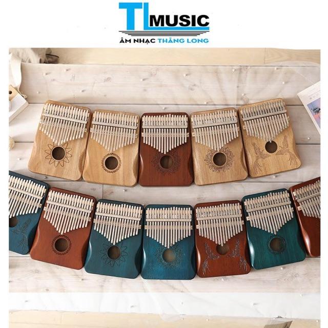 ĐÀN KALIMBA GỖ MAHOGANY CAO CẤP 17 phím-Tặng full phụ kiện