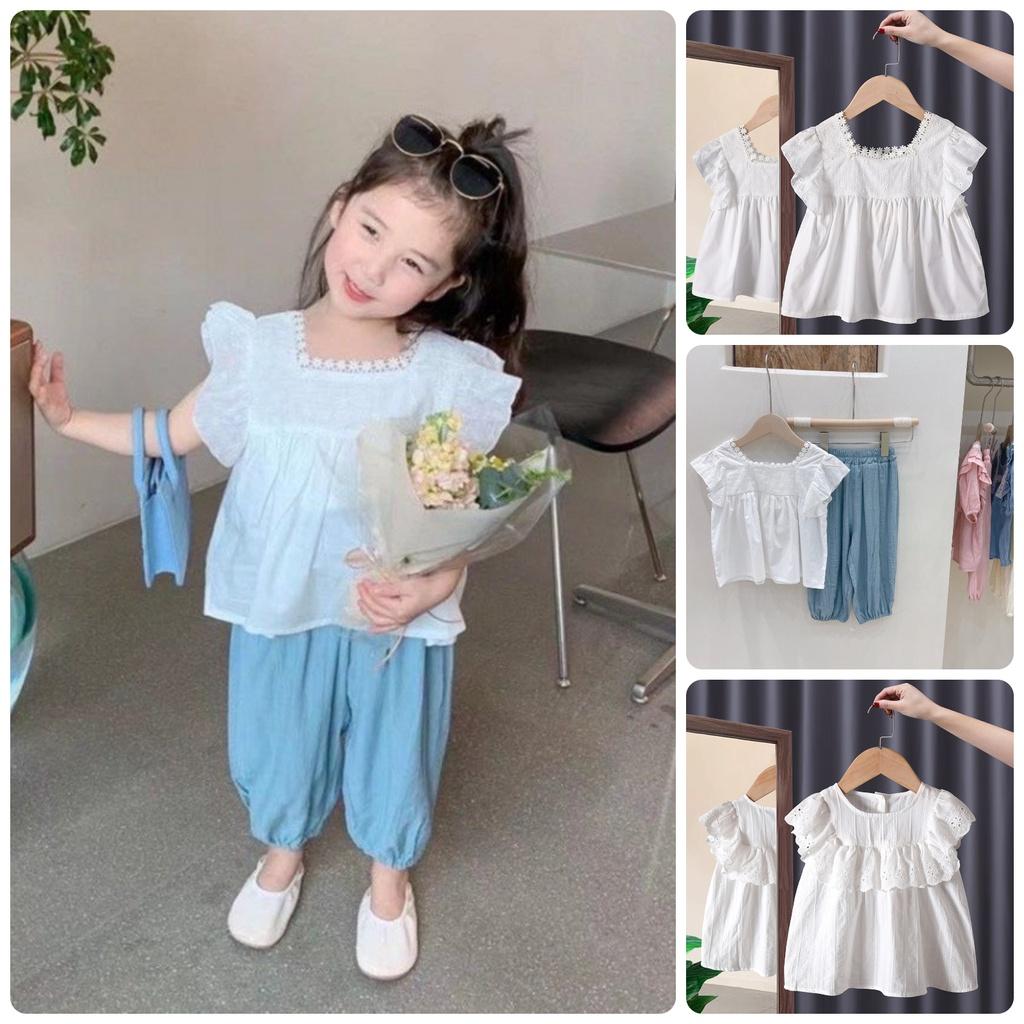 AV11 Size90-130 (9-25kg) Áo sơ mi bé gái Thời trang trẻ Em hàng quảng châu