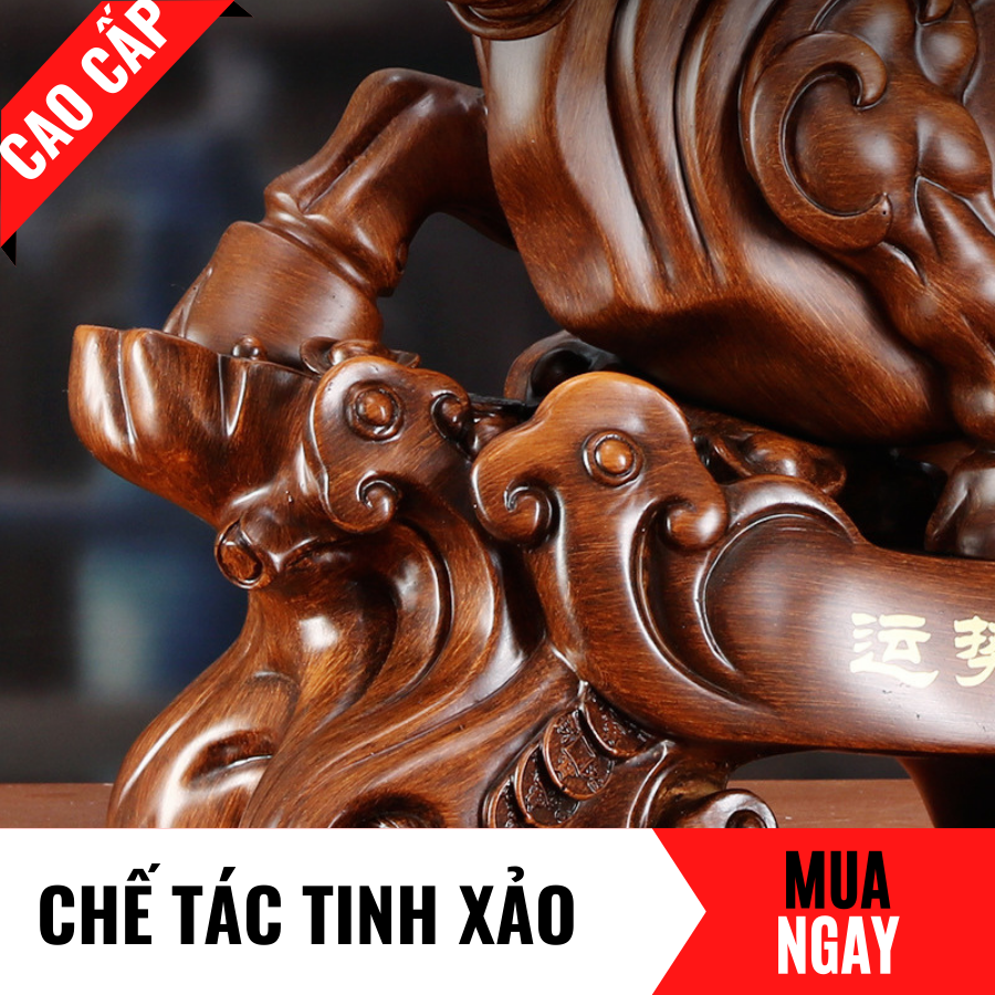 Tượng Trâu Trang Trí Phong Thủy Cao 26cm