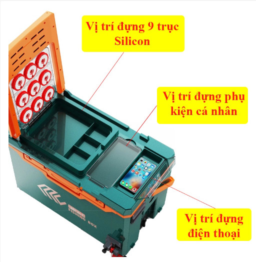 Thùng Câu Đài MC-5 JIADIAONI Đa Năng Thể Tích 32L Giữ Nhiệt Cực Tốt KK11