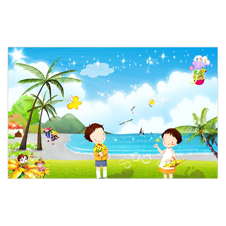 Tranh dán tường hoạt hình 3D KR08