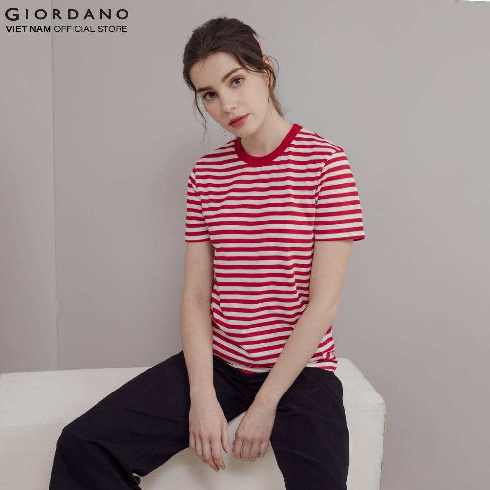 Áo Thun Cổ Tròn Nữ Giordano C-neck Tee 05329329
