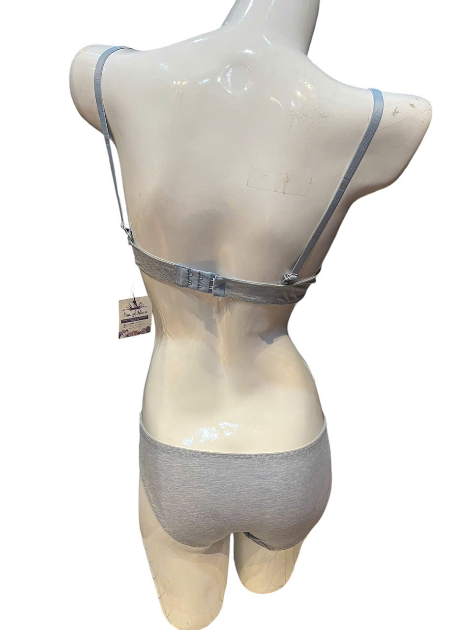Bộ đồ lót AG Jean thêu hoa mút vừa khoét ngực gợi cảm quần nguyên mông