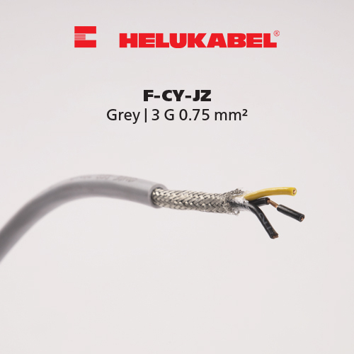 Dây cáp điều khiển HELUKABEL F-CY-JZ | Grey | 3 G 0.75 mm²