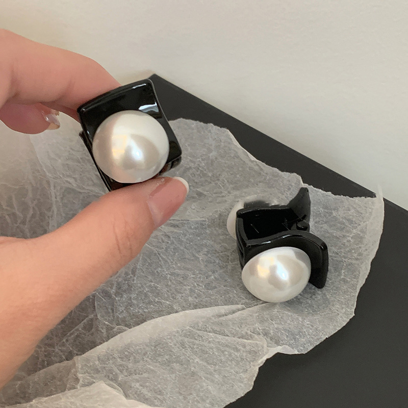 Bộ 2 chiếc kẹp cua mini đính ngọc xinh xắn, kẹp tóc càng cua mini cho nữ, phụ kiện tóc nhỏ