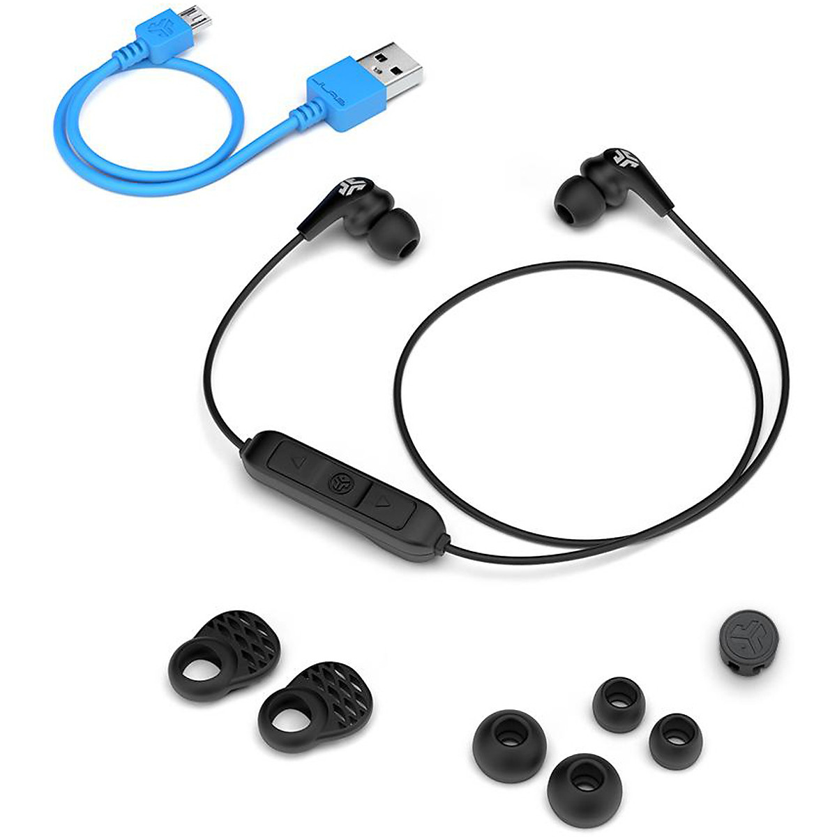 Tai nghe Bluetooth thể thao Jlab Metal Rugged thời gian nghe 10H tích hợp Mic giảm tiếng ổn kháng bụi kháng nước IP55 - Hàng chính hãng - BH 2 năm 1 đổi 1