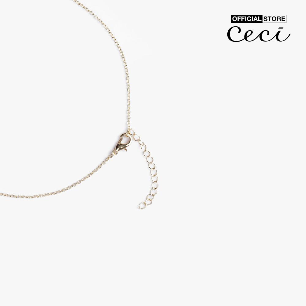 CECI - Dây chuyền nữ sợi mảnh phối hình mắt độc đáo CC4-01000203-01
