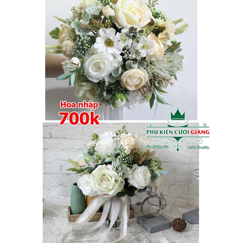 HOa cầm tay cô dâu đẹp 2018