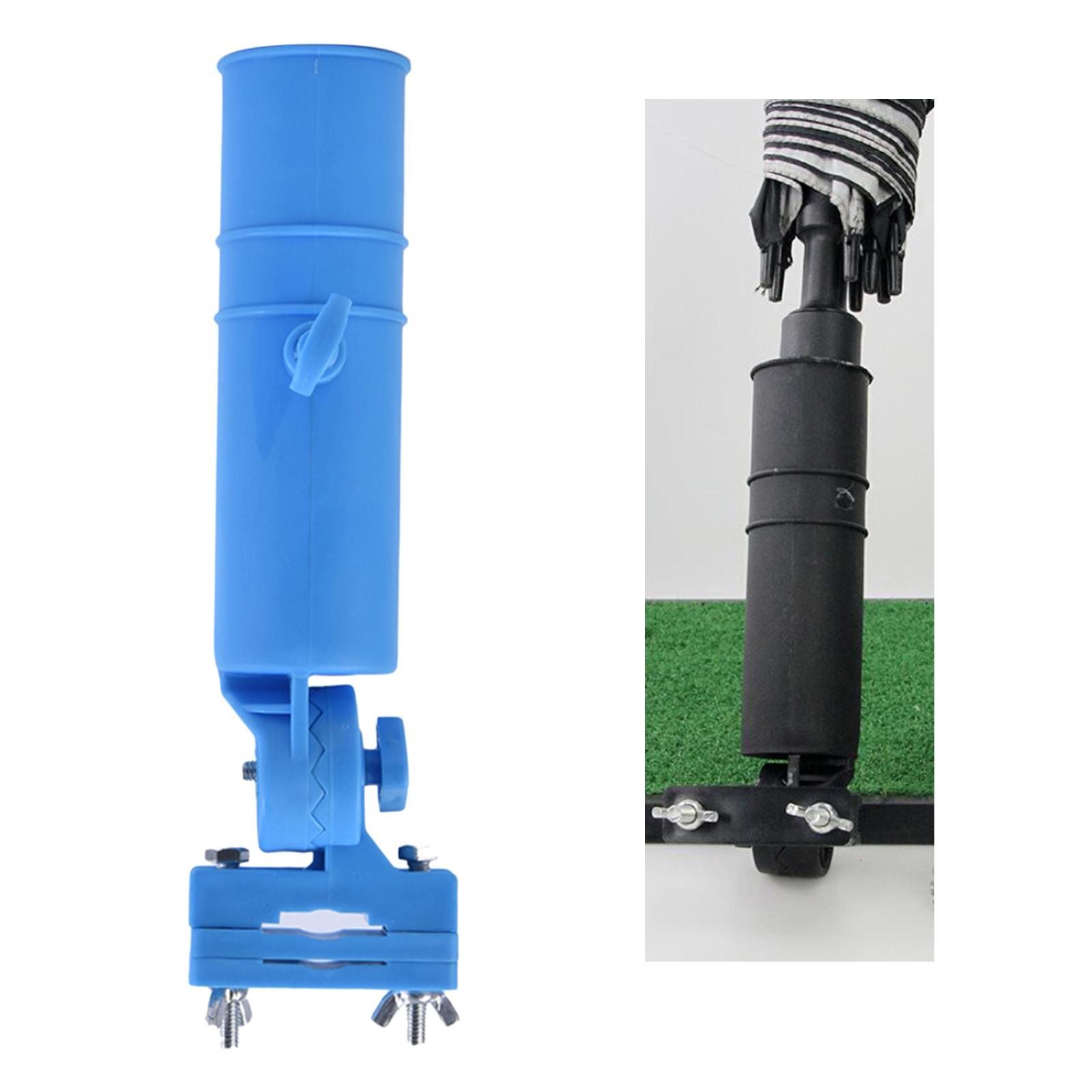 Giá đỡ ô dù, Giá đỡ ô chơi gôn cho xe đẩy, Phần đính kèm giá đỡ có thể điều chỉnh Color: Blue