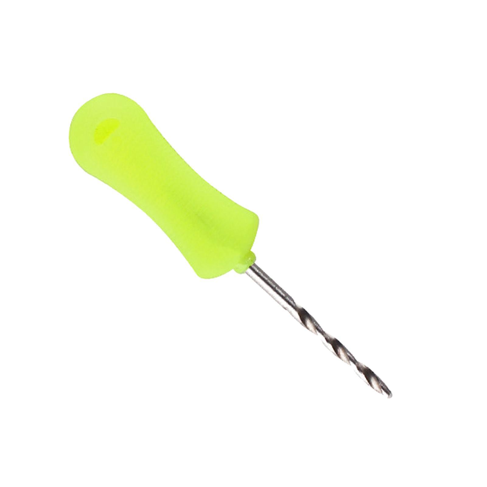 Carp Fishing Baiting Hook Portable Drill Stringer Hook Hair Drill Knot Tools Stainless Steel Fish Drill Rigging Tool