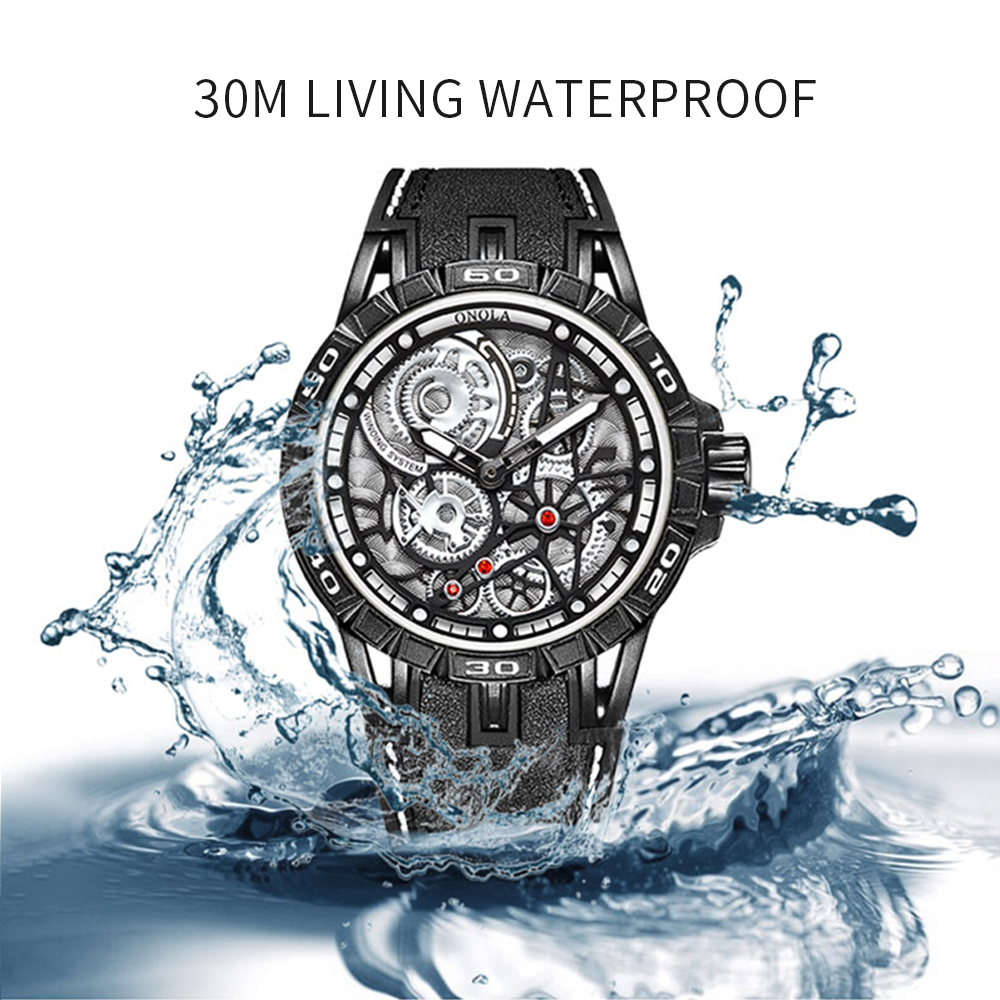 Đồng hồ đeo tay nam Quartz Dây da 3ATM dành cho nam giới