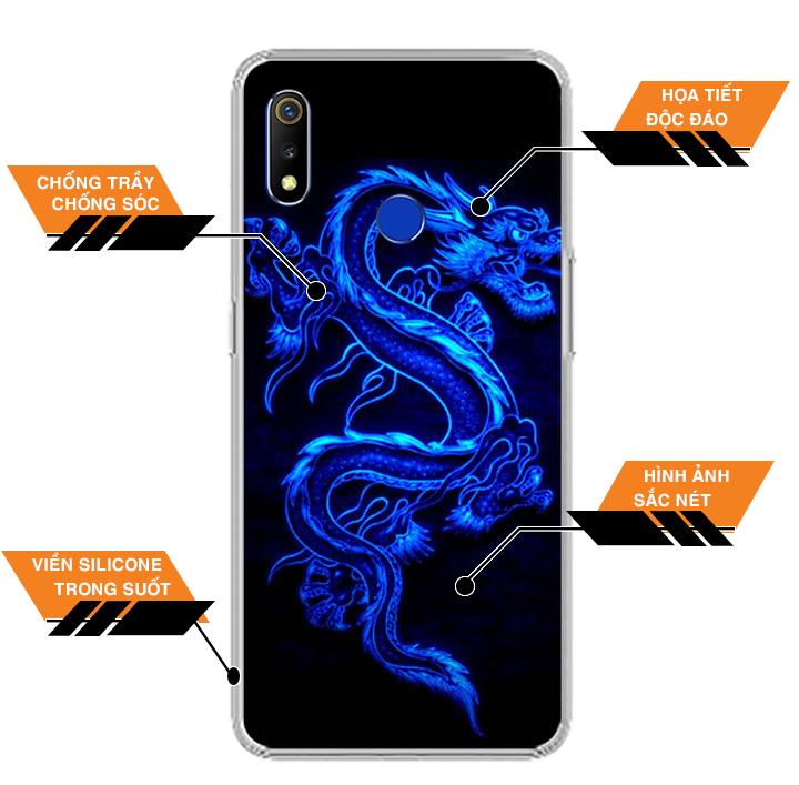 Ốp lưng cho Realme 3 - 0270 DRADON02 - Ốp lưng dẻo - Hàng Chính Hãng