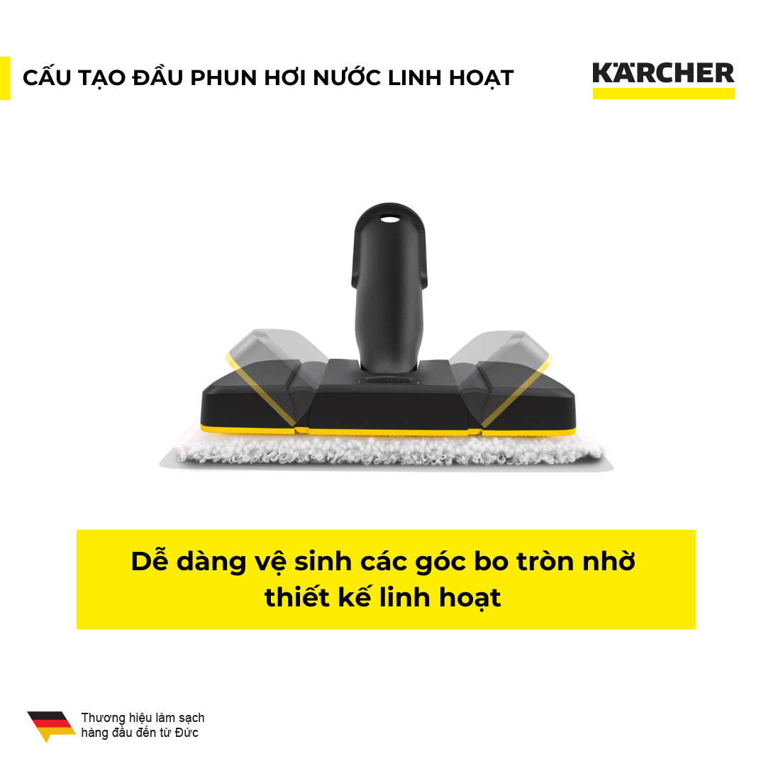Đầu phun hơi nước linh hoạt dùng cho máy làm sạch bằng hơi nước Karcher SC - Hàng Chính Hãng