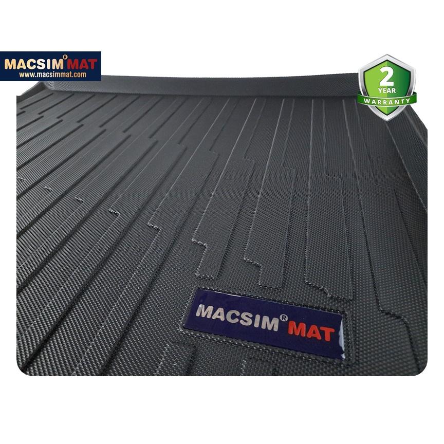 Thảm lót cốp xe ô tô VOLKSWAGEN Tiguan (5 chỗ) 2018-đến nay nhãn hiệu Macsim chất liệu TPV cao cấp màu đen (PT02)