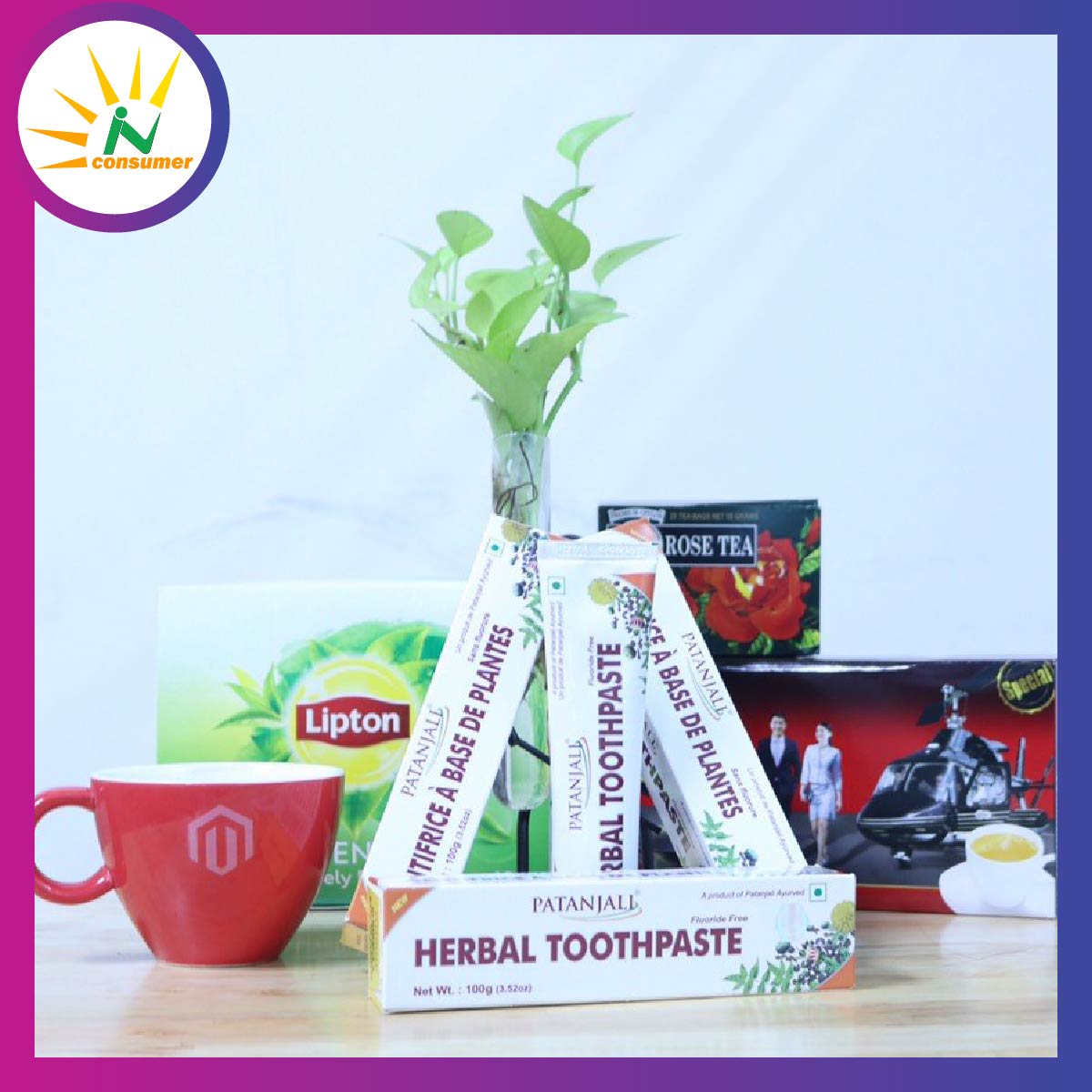 Kem đánh răng dược liệu Ấn Độ Patanjali Herbal Toothpaste