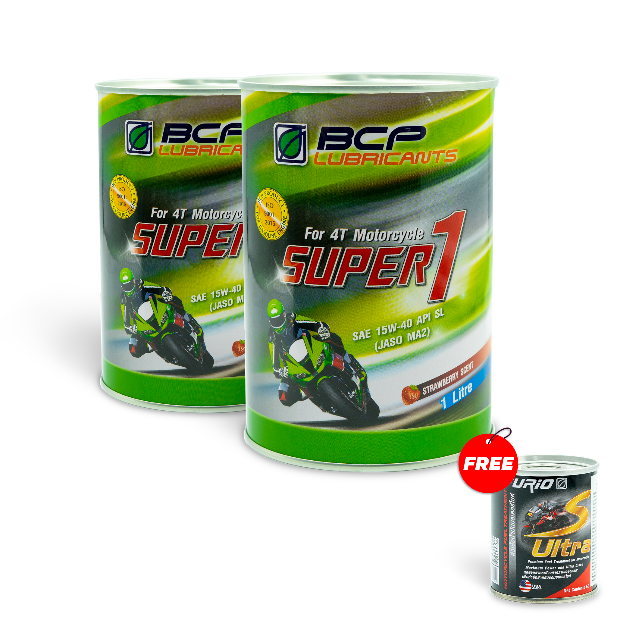 Nhớt xe máy dành cho xe số 1L JASO MA2- Công thức cải tiến - mùi dâu, màu đỏ - Tặng vệ sinh buồng đốt