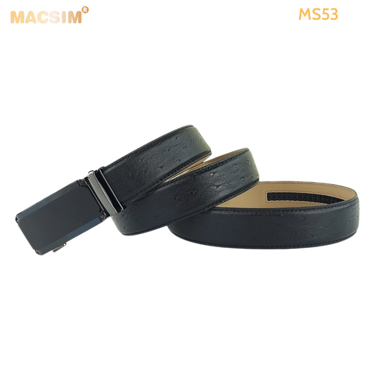 Thắt lưng nam da thật cao cấp nhãn hiệu Macsim MS53