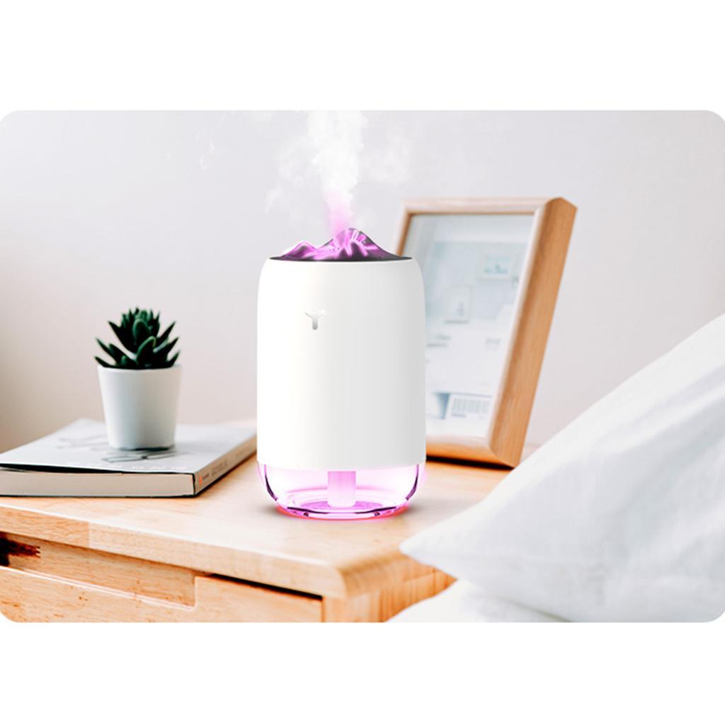 Essential Oil Diffuser LED Night Lamp Mini for Home Spa Car Office White