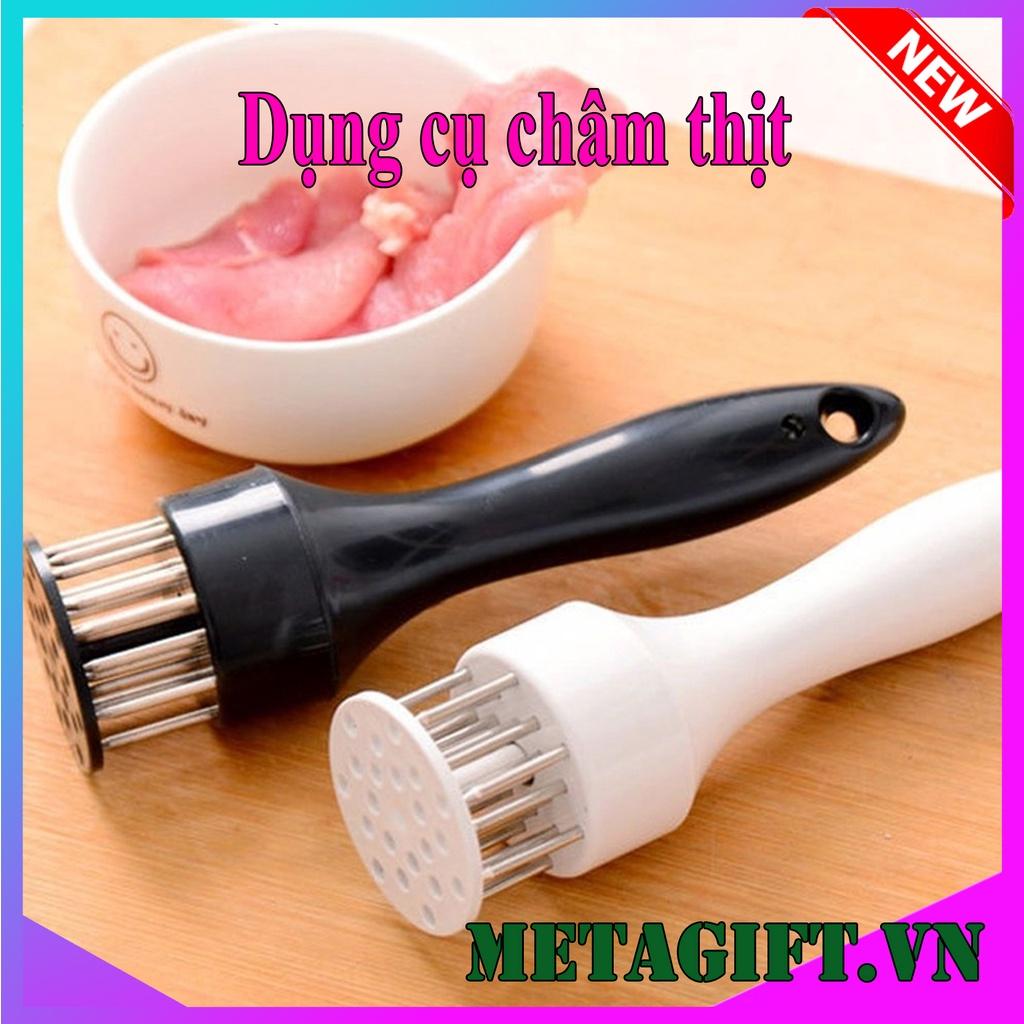 Dụng cụ châm bì thịt, cây đâm dần thịt, búa xăm dằm làm mềm thịt bò, thịt lợn thông minh