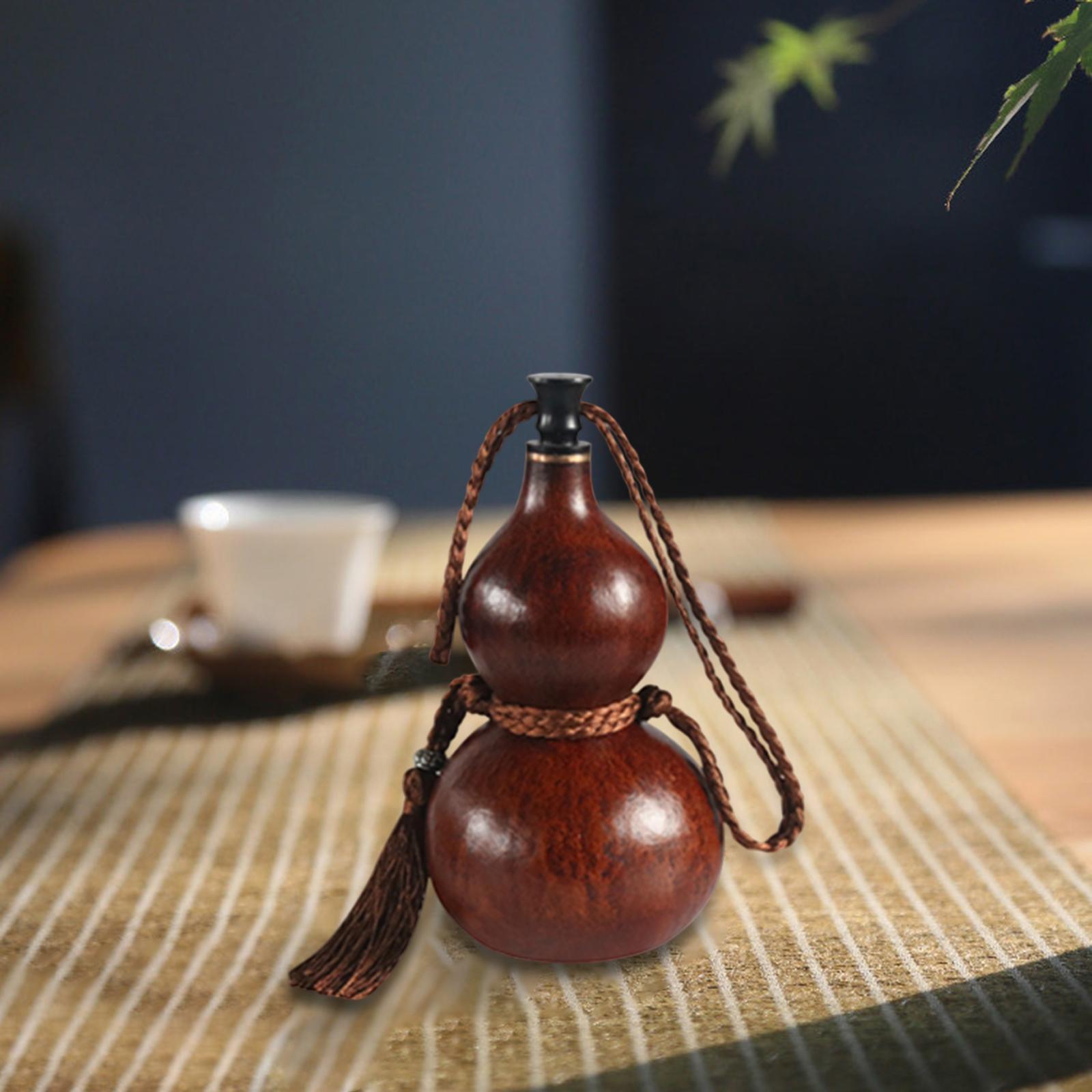 Gourd Handcrafts Outdoor Activities Leakproof Multifunction Gourd Water Bottle Flagon for Tabletop Kitchen Indoor Hotel