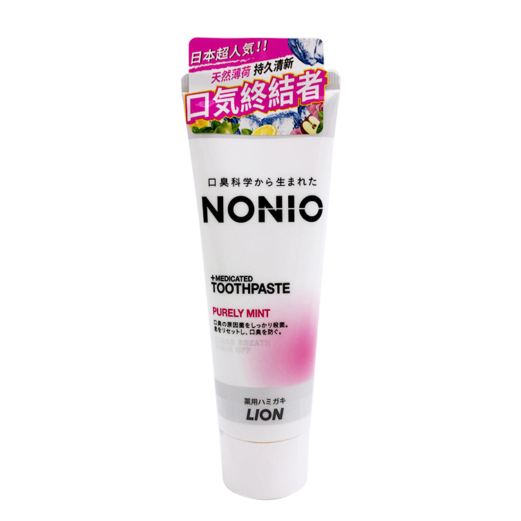 Kem Đánh Răng Lion Nonio Toothpaste Răng Trắng Sáng - Ngăn Ngừa Hôi Miệng Nhật Bản 130g