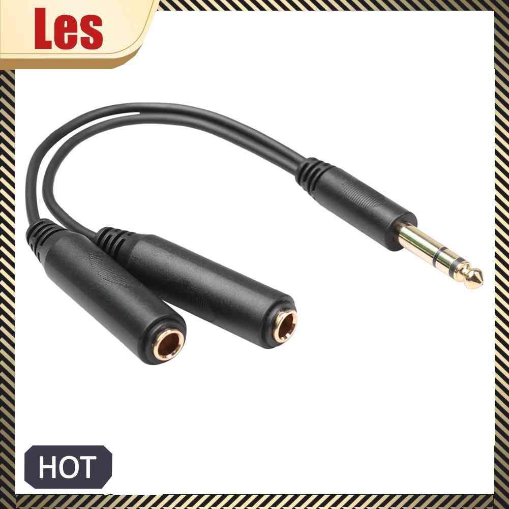 Cáp ChuyểN ĐổI Âm Thanh HìNh Chữ Y 6.35 mm Sang 2 6.35 mm