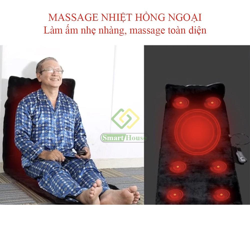 Nệm Massage Toàn Thân Bella MK93, Massage Nhiệt Hồng Ngoại, Làm Ấm Nhẹ Nhàng, Masssage Toàn Thân - Hàng Chính Hãng