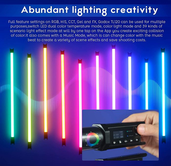 Đèn led Tube Light Godox TL120 RGB Chính hãng