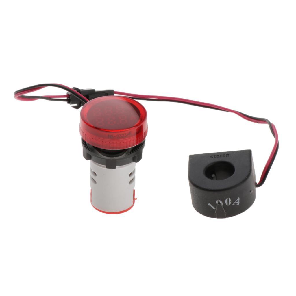 2 In 1 Digital Voltmeter Voltmeter, Ammeter Ammeter, Measuring Range AC50-500V, 0-100A