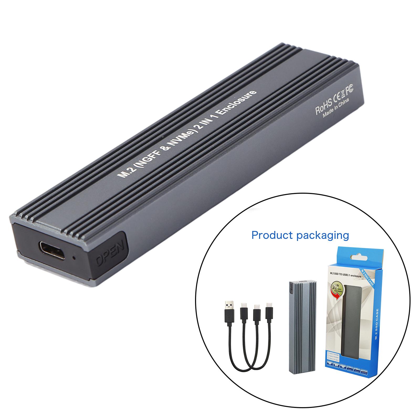 Hard Drive Box M2 SATA SSD to USB 3.0 SSD Disk External Enclosure Adapter