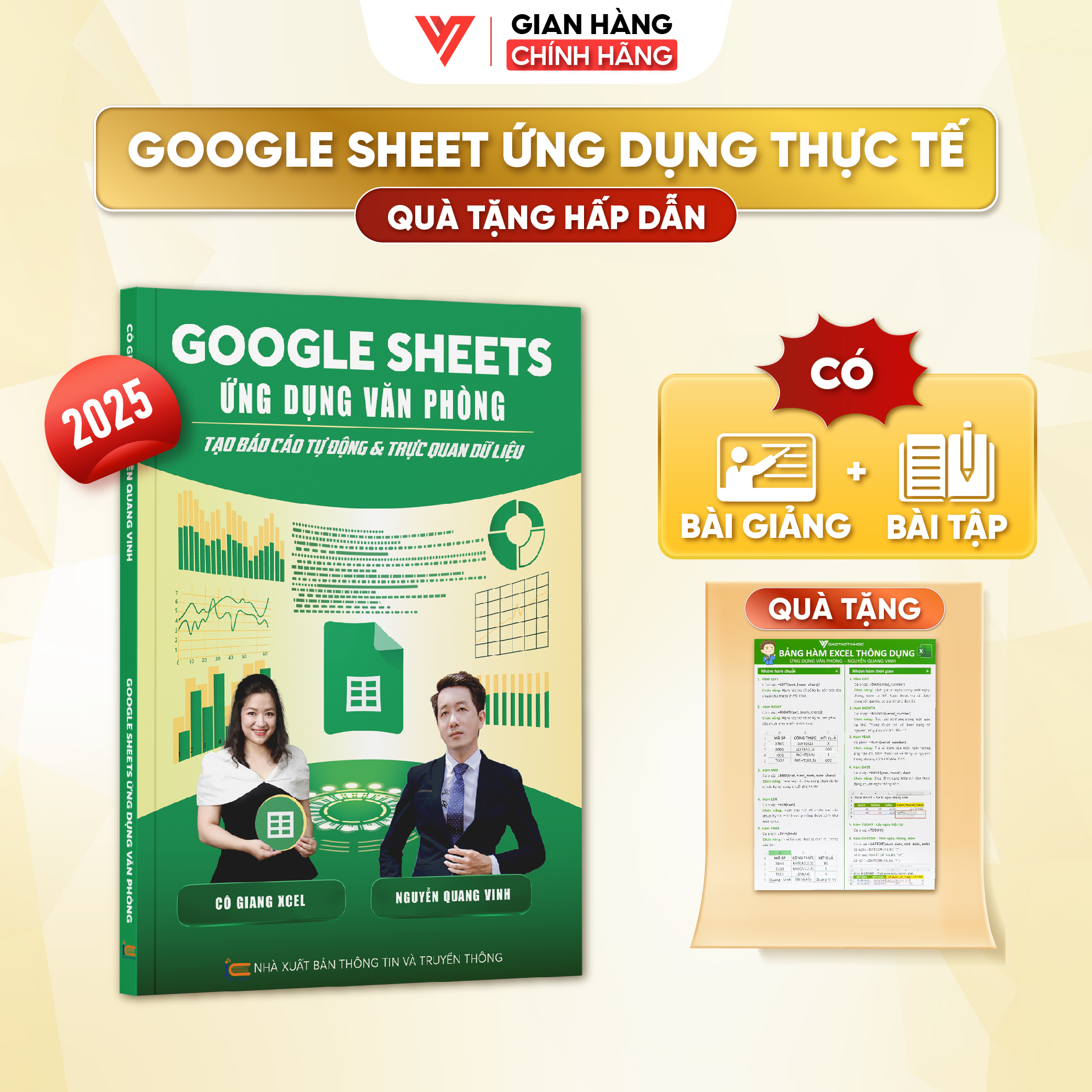 [MỚI] Sách Google Sheets Ứng Dụng Văn Phòng Tạo Báo Cáo Tự Động Và Trực Quan Hóa Dữ Liệu Có Kèm Video Khoá Học