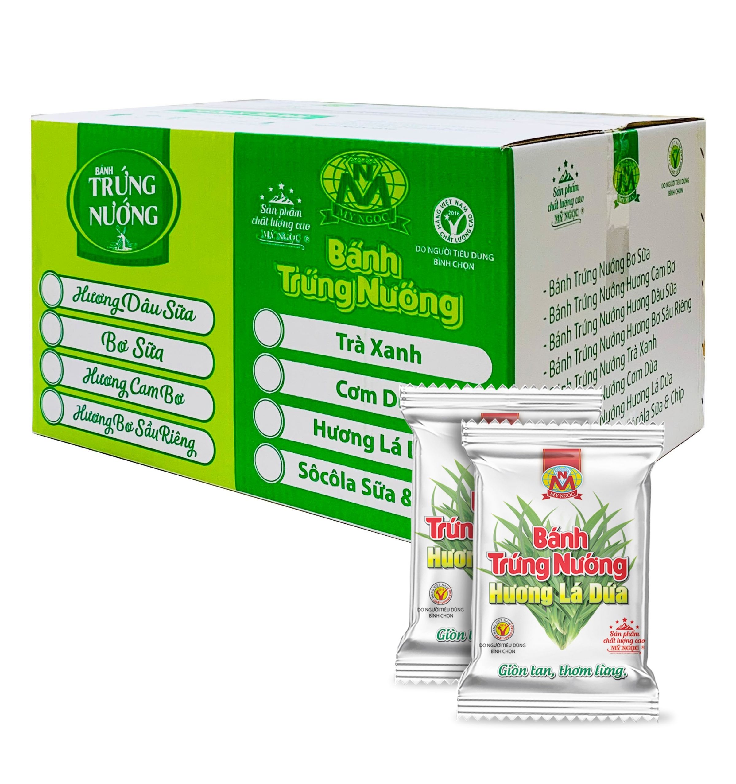 1kg-1 Bánh trứng nướng Hương LÁ DỨA MỸ NGỌC