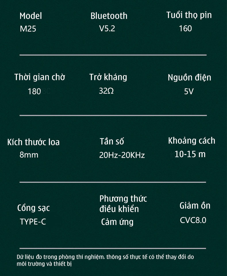 Tai Nghe Không Dây Bluetooth 5.2 DAMIX M25 Màn Hình Cảm Ứng Giảm Tiếng Ồn, Hỗ Trợ Sạc Điện Thoại, Pin Khủng Dùng 5-8h, Giao Hàng Nhanh