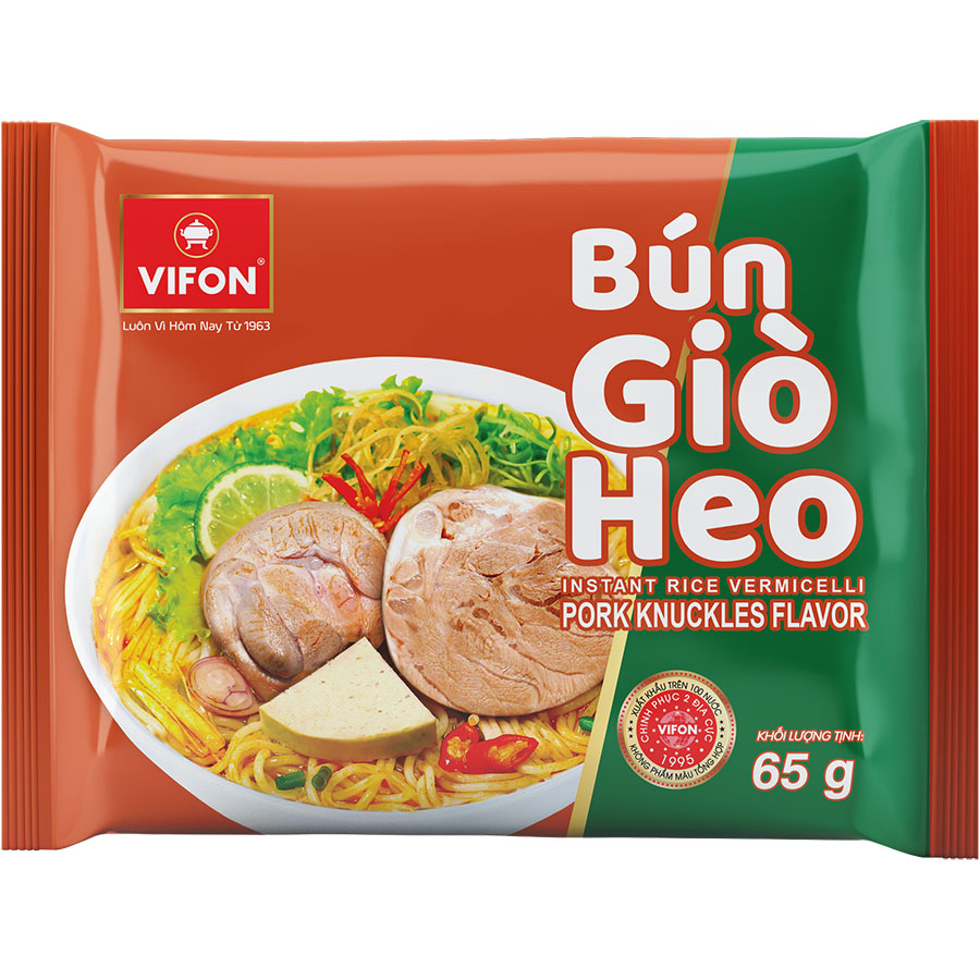 Thùng 30 Bún Giò Heo VIFON (65g/ Gói)