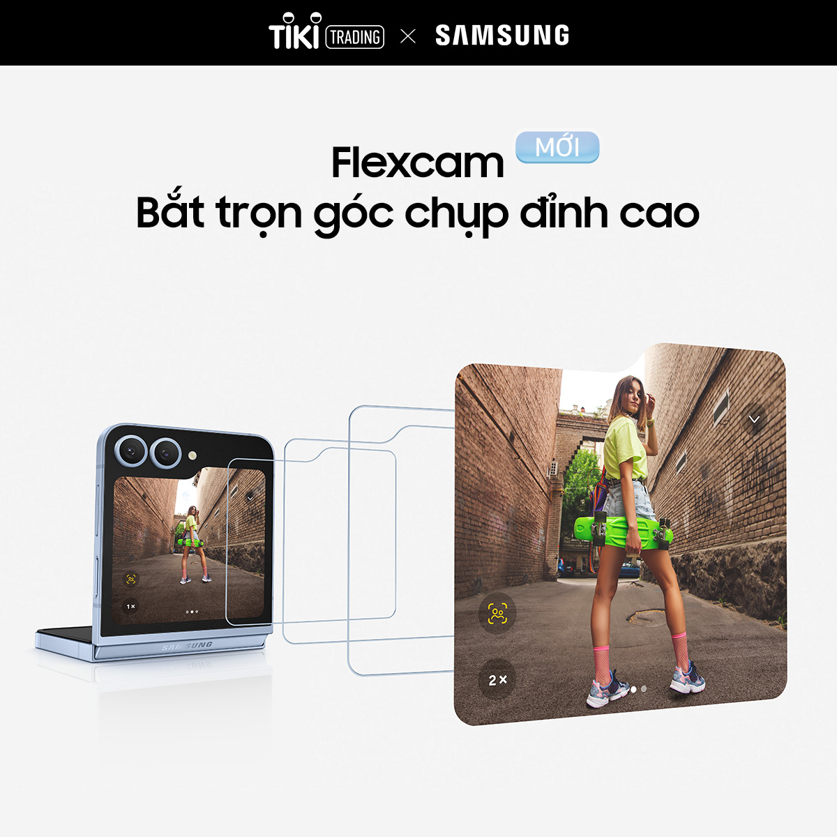 Điện thoại Samsung Galaxy Z Flip6 (12GB/ 256GB) - Hàng Chính Hãng