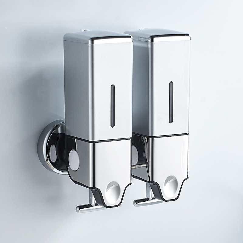 Hộp đôi bạc Vuông đựng nước xà bông cao cấp