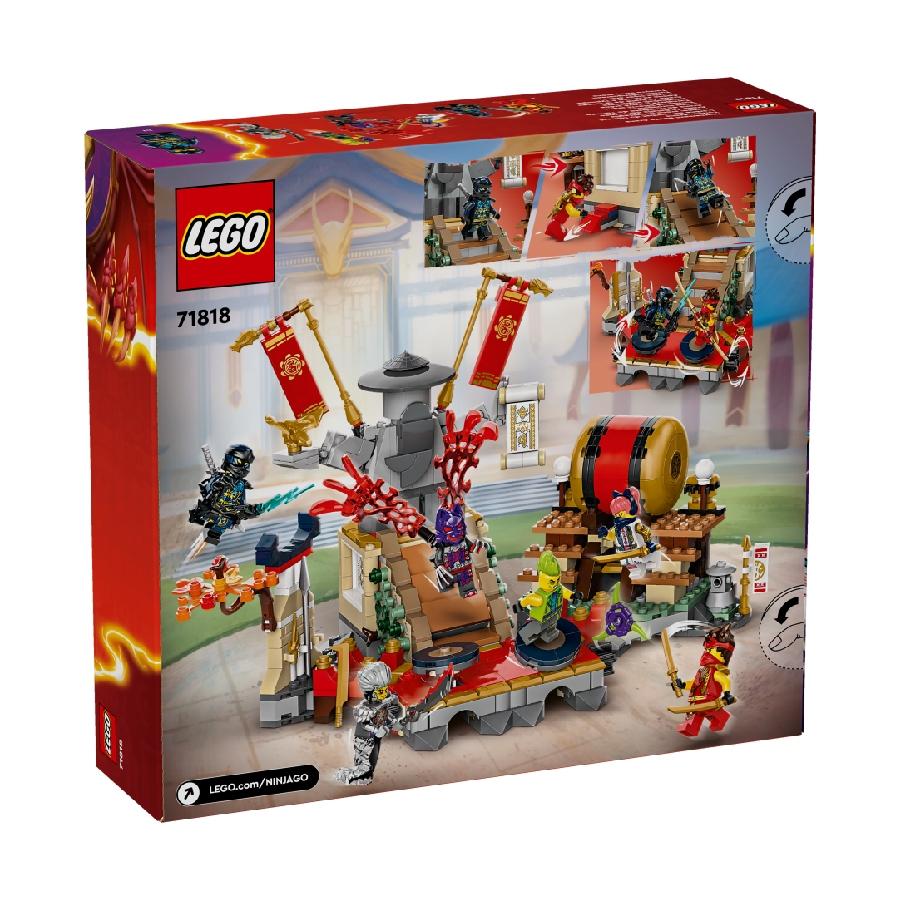 LEGO NINJAGO 71818 Đồ Chơi Lắp Ráp Đấu Trường Ninjago (659 chi tiết)