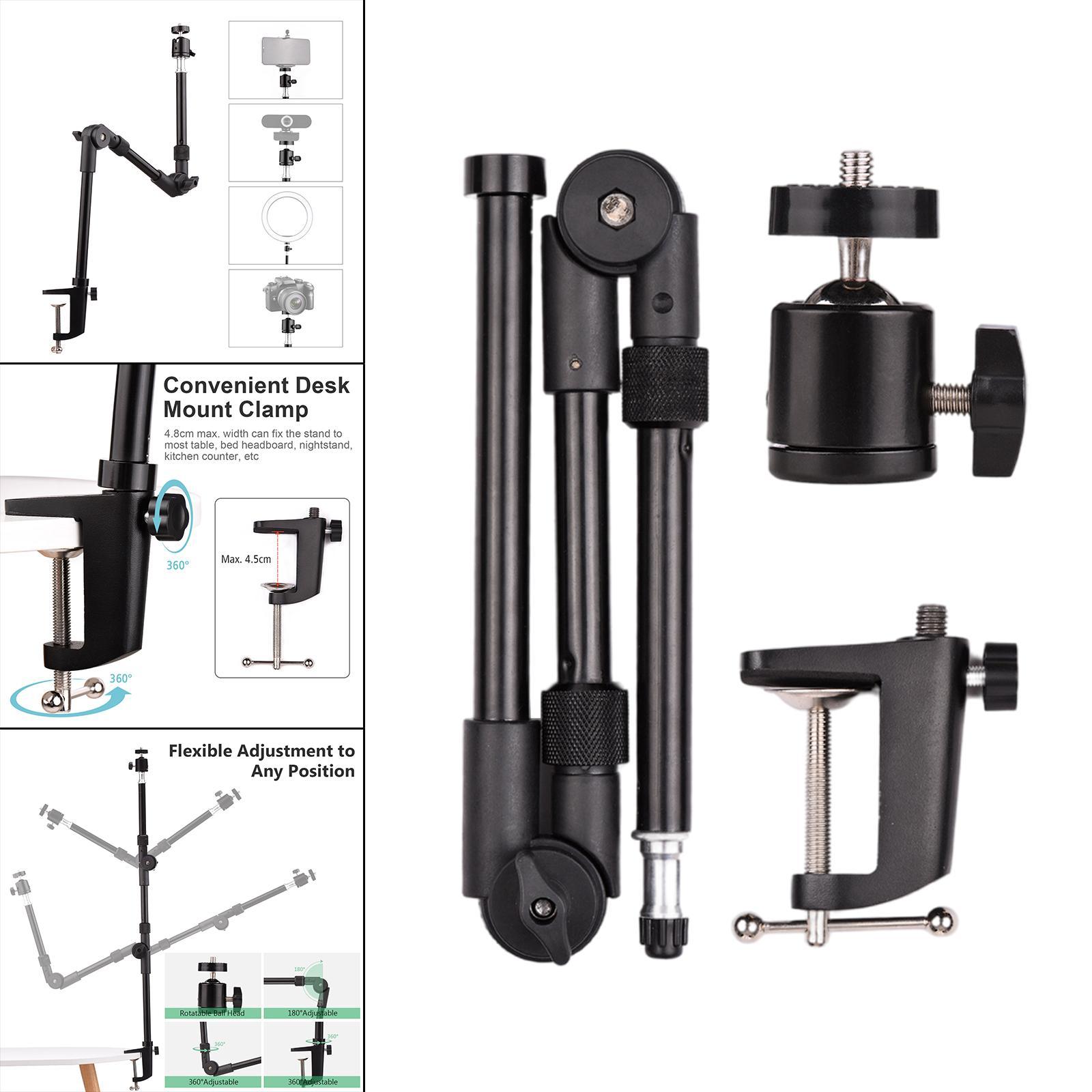 Monitor Desk Mount Stand Flexible Accessories Video Stand Camera Clip
