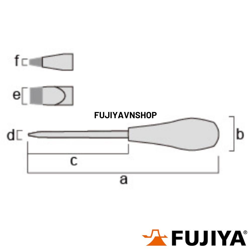 Tuốc nơ vít dẹp Fujiya FPSD-6-300