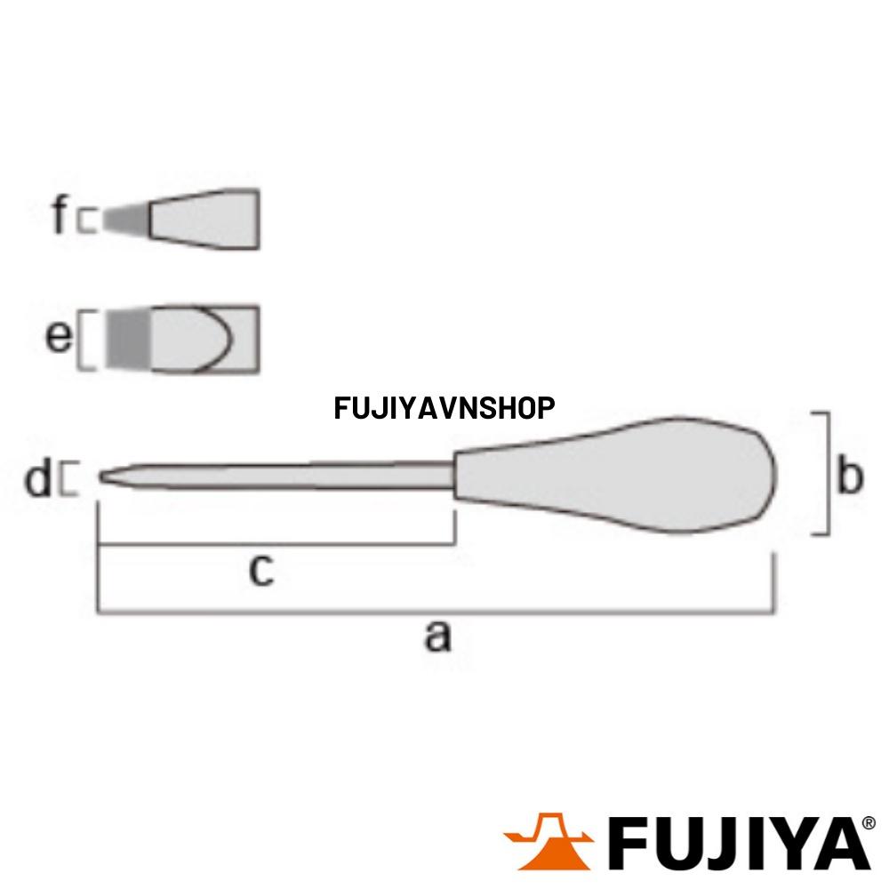 Tuốc nơ vít dẹp Fujiya FPSD-6-150