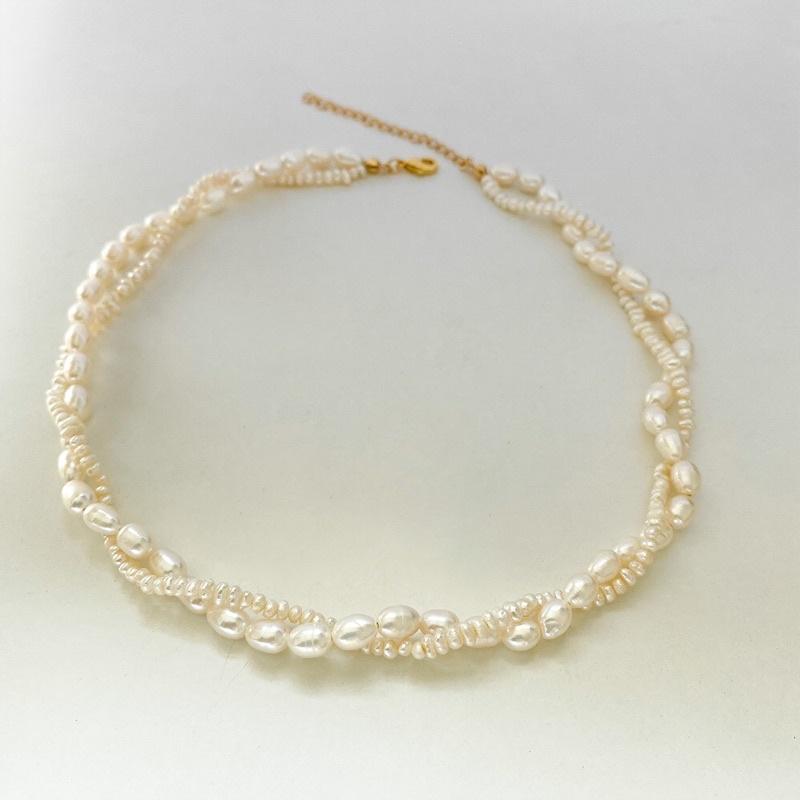 Dây Chuyền Bạc Hạt Ngọc Trai Nước Ngọt 10 Ly Dễ Thương - Trường Thịnh Ngọc Trai