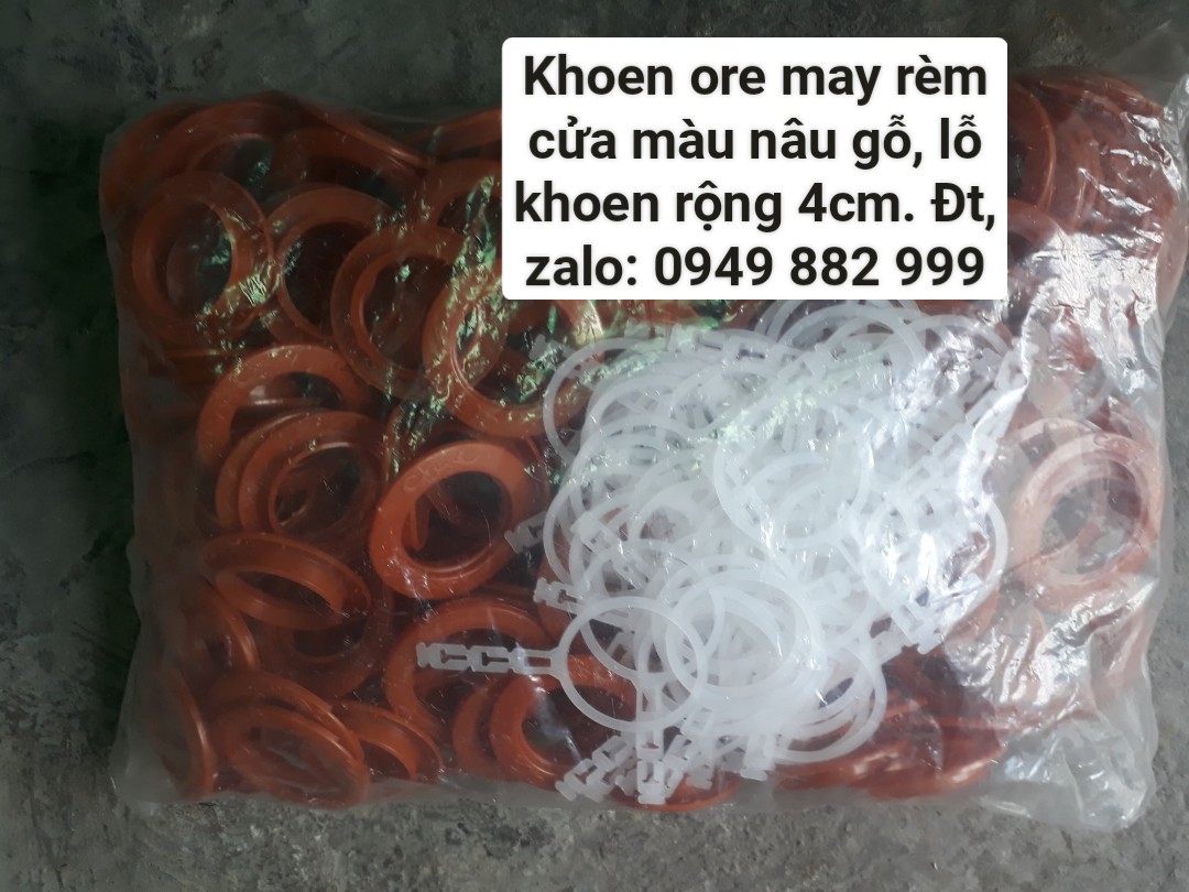 Khoen Ore May Rèm Cửa Màu Nâu Gỗ