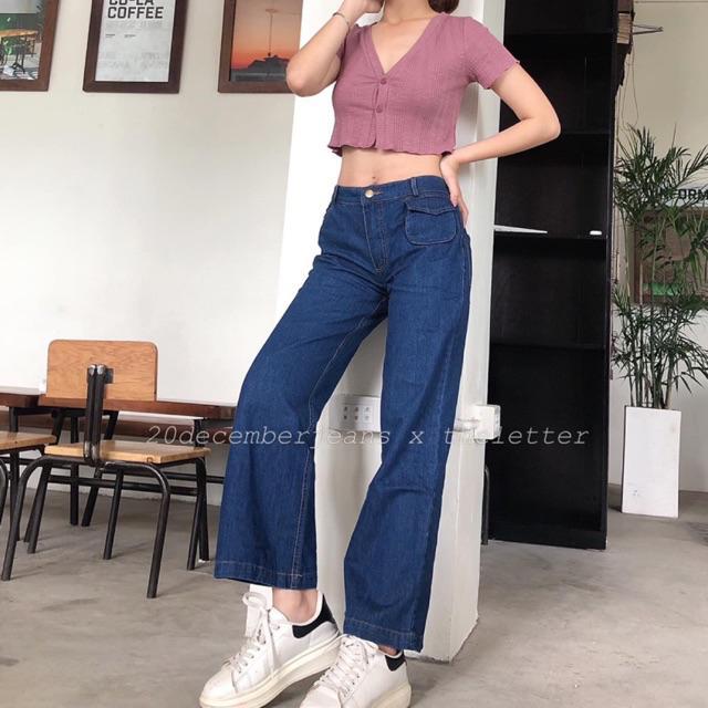 Quần ống suông túi nhỏ 20decemberjeans mã 940