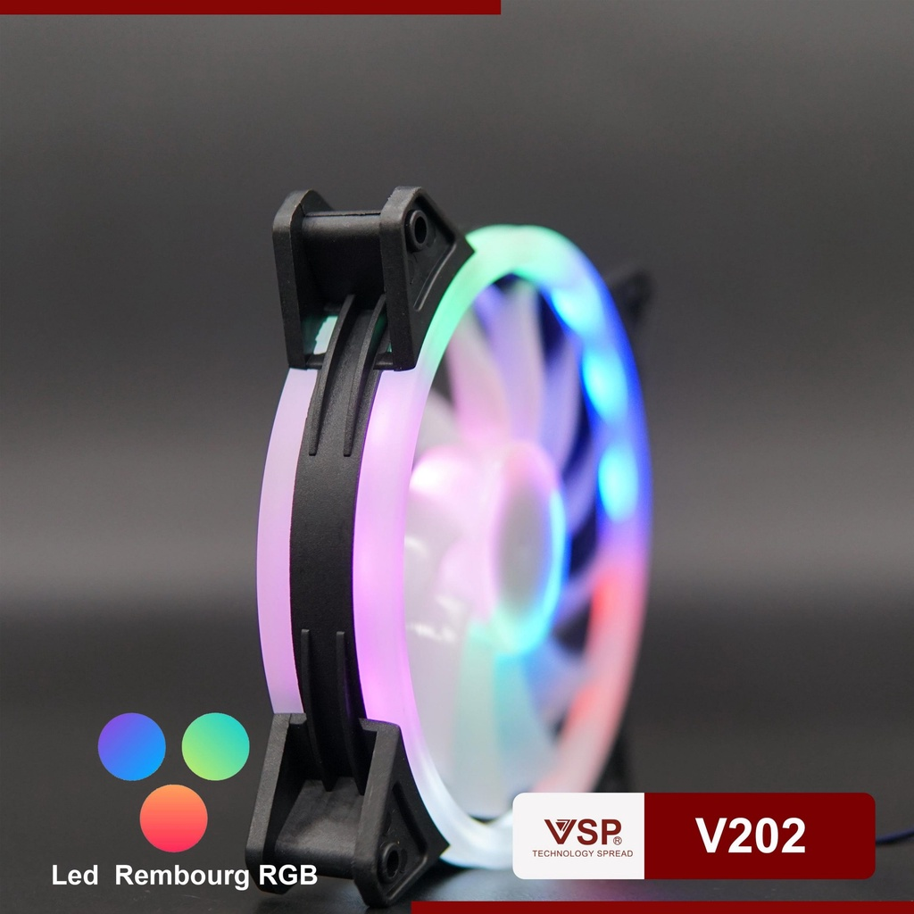 QUẠT TẢN NHIỆT V202 VỚI CHẾ ĐỘ LED HIỆN ĐẠI-HT