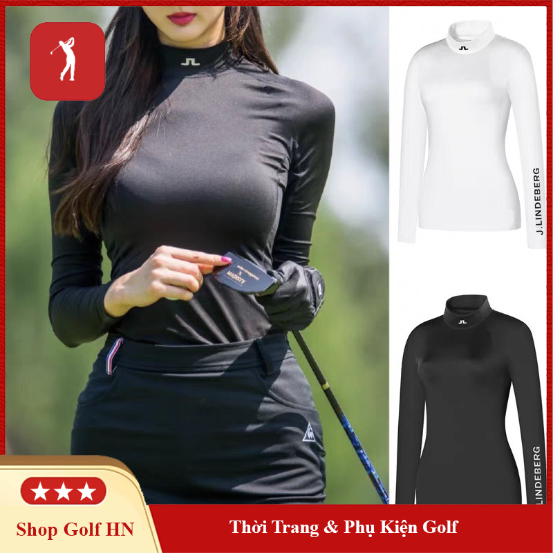 Áo golf nữ dài tay chống nắng thời trang co dãn thoáng khí chống tia UV