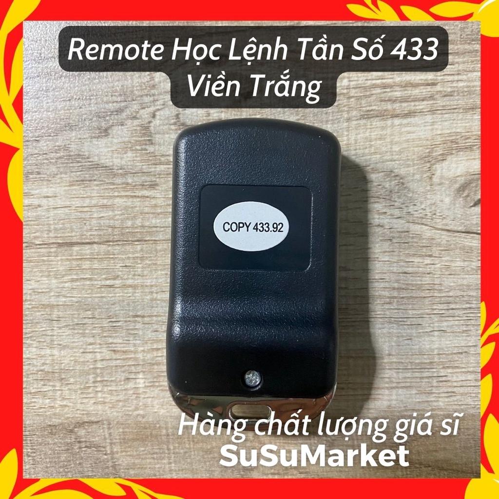 Remote cửa cuốn HỌC LỆNH 433Mhz | Copy siêu nhanh | Top SP bán chạy | Viền Trắng |